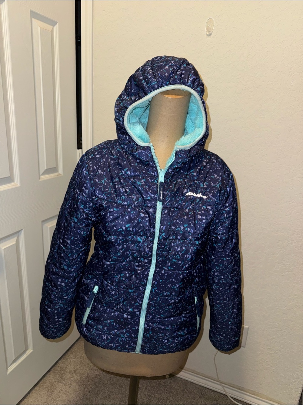 Eddie Bauer Girls reversible Puffer Jacket